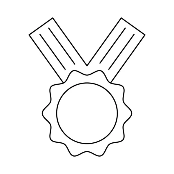 Значок Плоской Медали Вектор Иллюстрация — стоковый вектор