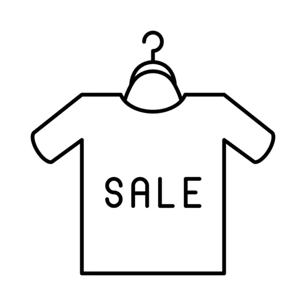 Sale Shirt Hanger Flat Icon Vector Illustration — Stock Vector