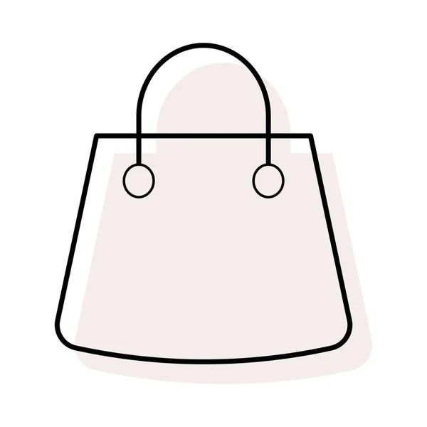 Shopping Bag Icona Piatta Vettore Illustrazione — Vettoriale Stock
