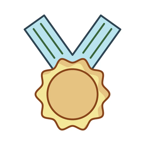 Medaille Flaches Symbol Vektor Illustration — Stockvektor