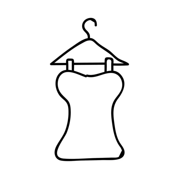 礼服上衣架平面图标 — 图库矢量图片