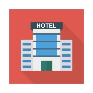 Renk bina düz vektör simgesi 