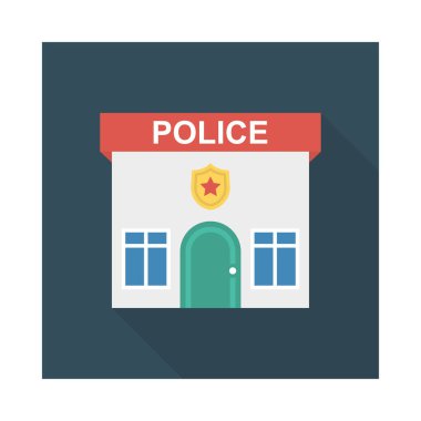 Renk bina düz vektör simgesi 