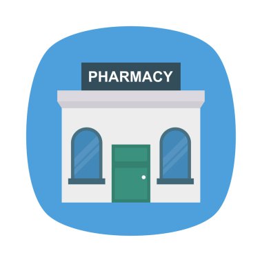 Renk bina düz vektör simgesi 