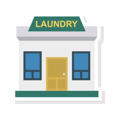 Renk bina düz vektör simgesi 