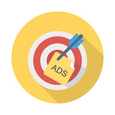 reklamlar hedef pazarlama vektör çizim 