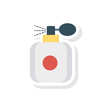 Güzellik düz renk vektör simgesi 