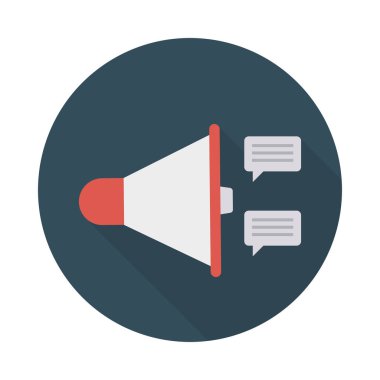 Reklam Pazarlama Megafon vektör çizim 