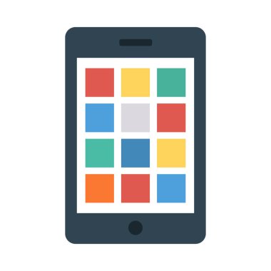 cep telefonu uygulaması vektör çizim 