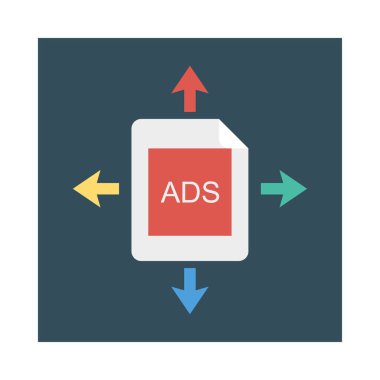 reklamlar dosya belge vektör çizim 