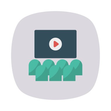 Renk düz vektör simgesi pazarlama reklam 