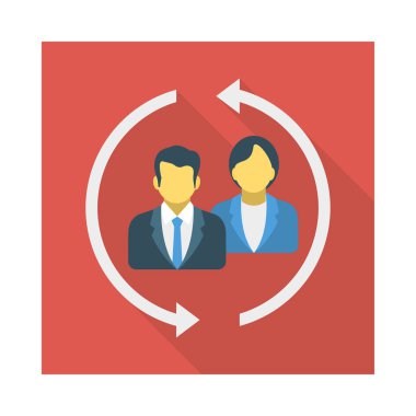 Renk düz vektör simgesi pazarlama reklam 