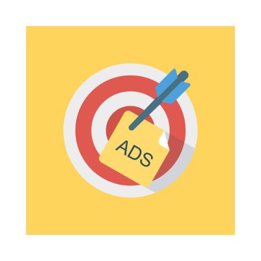 reklamlar hedef pazarlama vektör çizim 