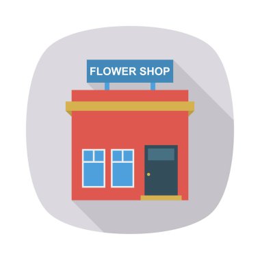 Renk bina düz vektör simgesi 