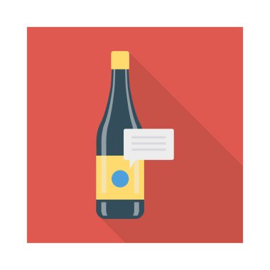 şişe şarap içecek vektör çizim 