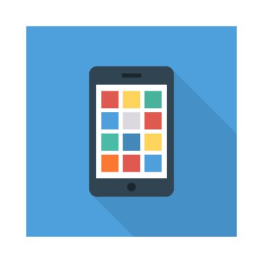 Renk düz vektör simgesi pazarlama reklam 