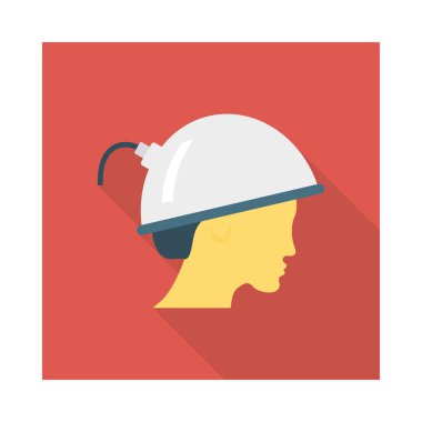 Güzellik Salonu düz renk vektör simgesi 