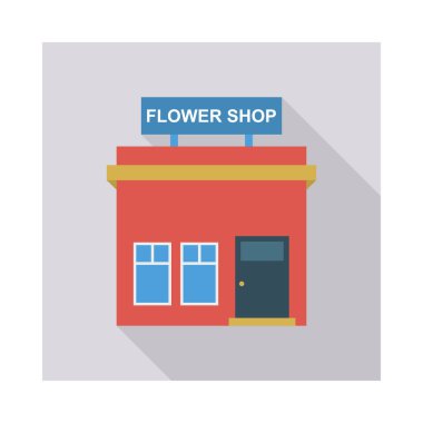 Renk bina düz vektör simgesi 