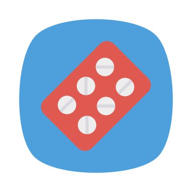 Düz güzellik renk vektör simgesi 