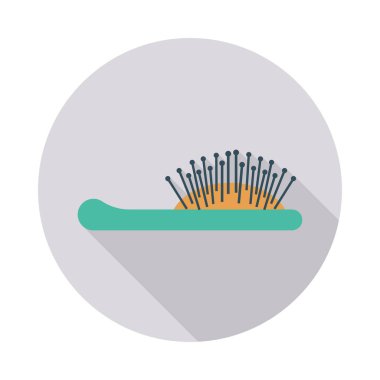 Renk vektör saç fırçası simgesi