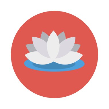 Düz güzellik renk vektör simgesi 