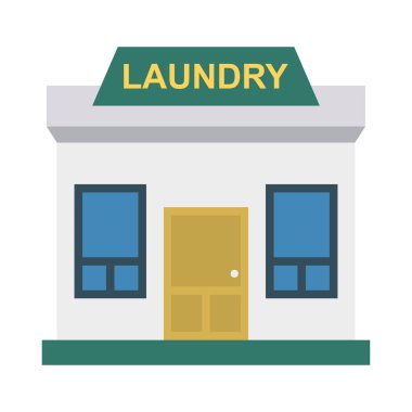 Renk bina düz vektör simgesi 