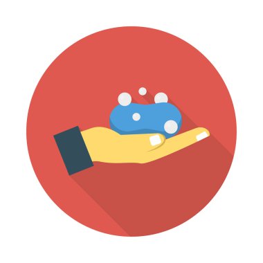 Düz güzellik renk vektör simgesi 