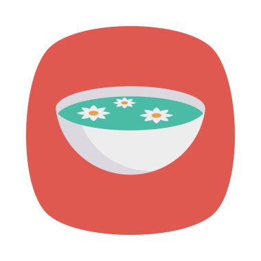 Düz güzellik renk vektör simgesi 