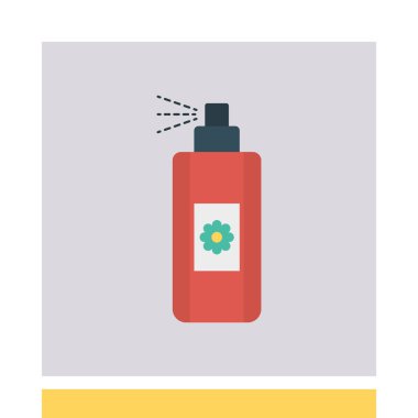 Düz güzellik renk vektör simgesi 