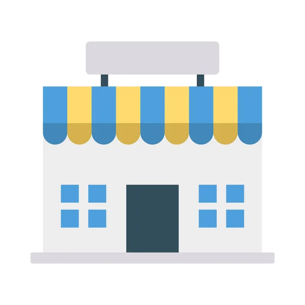 Winkel Opslaan Shopping Vectorillustratie — Stockvector