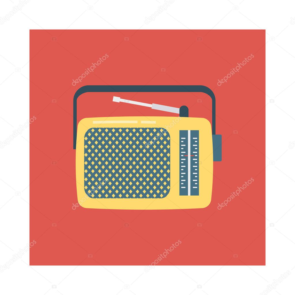 radio  tape   antenna   vector illustration 