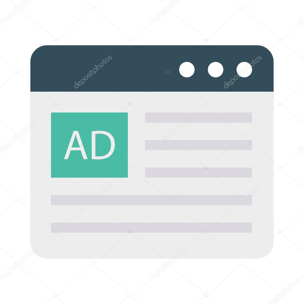 ads  online   advertisement   vector illustration 