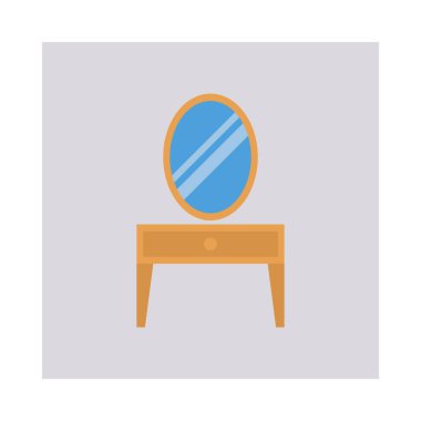 Düz güzellik renk vektör simgesi 