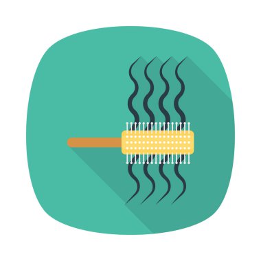 Renk vektör saç fırçası simgesi