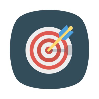 Renk düz vektör simgesi pazarlama reklam 