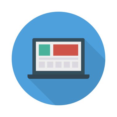 reklamlar dizüstü online vektör çizim 