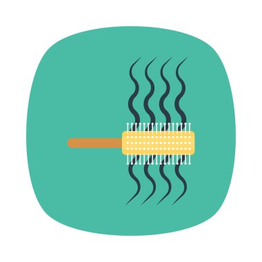 Renk vektör saç fırçası simgesi