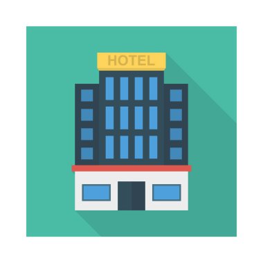 Renk bina düz vektör simgesi 