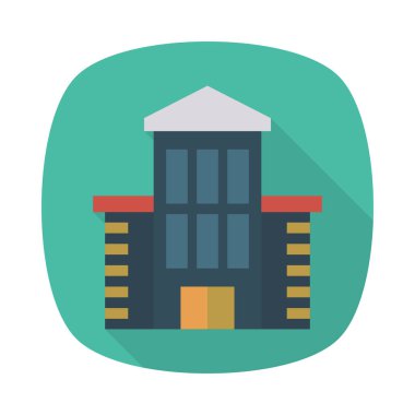 Renk bina düz vektör simgesi 