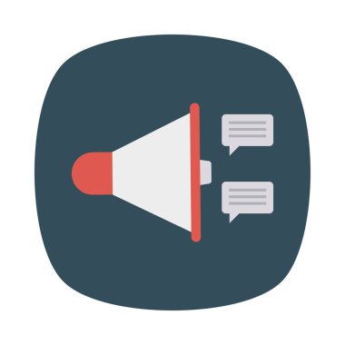 Renk düz vektör simgesi pazarlama reklam 