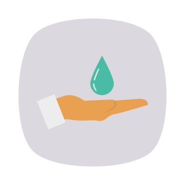 Düz güzellik renk vektör simgesi 