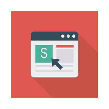 tıklayın online web sayfası vektör çizim ödeme 