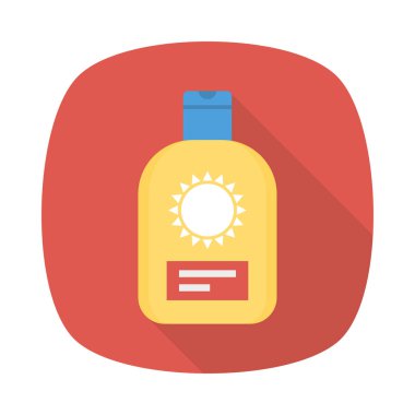 Düz güzellik renk vektör simgesi 