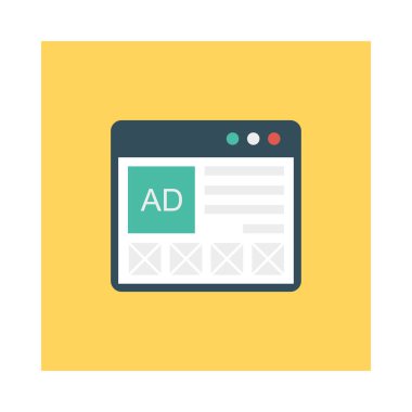 reklamlar tarayıcı reklam vektör çizim  