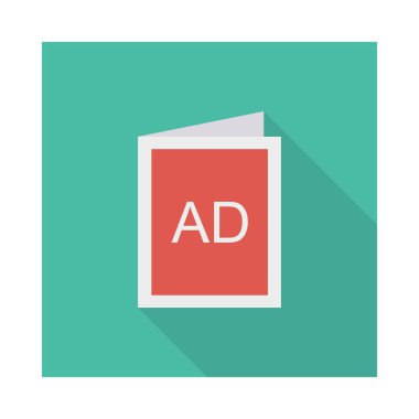 Renk düz vektör simgesi pazarlama reklam 