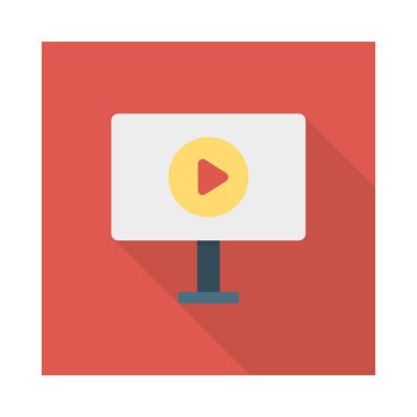 Renk düz vektör simgesi pazarlama reklam 