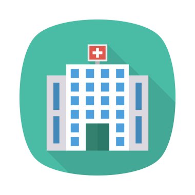 Renk bina düz vektör simgesi 