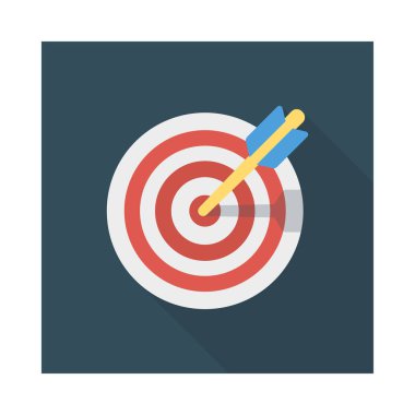 hedef hedef başarı vektör çizim 