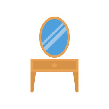 Düz güzellik renk vektör simgesi 