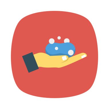 Düz güzellik renk vektör simgesi 